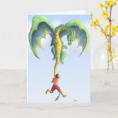 Een drakenkaart vangen kaart (Gele Bloem)