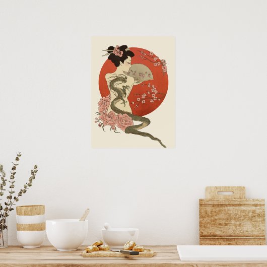 Een drakenlijst poster (Keuken)