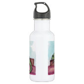 Een drakenwaterflesje leren zijn waterfles  (Achterkant)