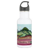 Een drakenwaterflesje leren zijn waterfles  (Voorkant)