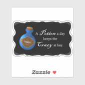 Een drankje per dag vinyl Sticker (Vel)