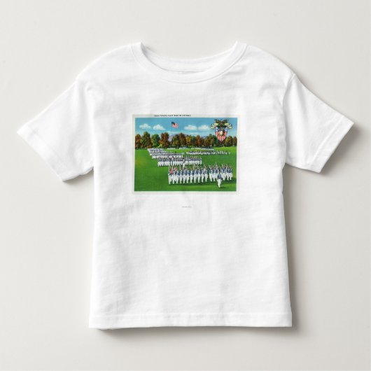 Een dresparade, kadetband op afstand kinder shirts (Voorkant)
