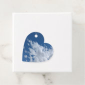 Een driehoek van wolken bedankjes labels (In situ)