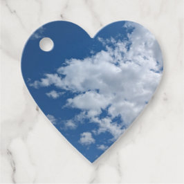 Een driehoek van wolken bedankjes labels