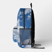 Een driehoek van wolken bedrukte rugzak (Rechts)