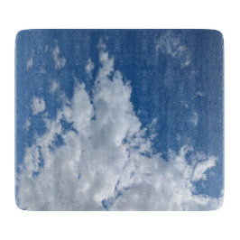 Een driehoek van wolken snijplank