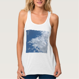 Een driehoek van wolken tanktop