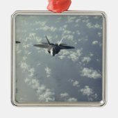 Een driepuntsformatie van F-22 Raptors Metalen Ornament (Voorkant)