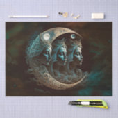 Een drievoudige godin Moon-ontkoppeling Tissuepapier (Craft)