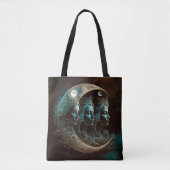 Een drievoudige godin Moon-ontkoppeling Tote Bag (Voorkant)