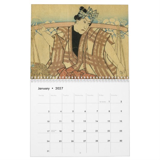 Een drijvende wereld kalender (Jan 2027)