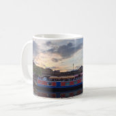 Een drink bij de rivier koffiemok (Voorkant links)