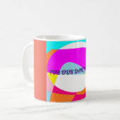 Een drink mok voor Kate gemengd gekleurd ontwerp (Voorkant links)