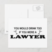 Een Drink nodig - Advocate Briefkaart (Voorkant / Achterkant)