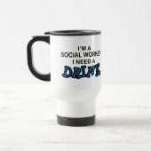 Een Drink nodig - een maatschappelijk werker Reisbeker (Links)