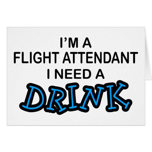 Een Drink nodig - Flight Attendant (Voorkant Horizontaal)