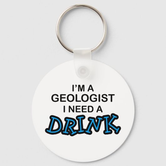 Een Drink nodig - Geoloog Sleutelhanger (Voorkant)