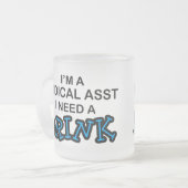 Een Drink nodig - Medische hulp Matglas Koffiemok (Voorkant links)