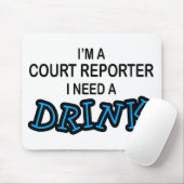 Een Drink nodig - verslag van de Rekenkamer Muismat (Met muis)