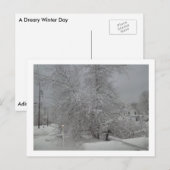 Een droeve winterdag briefkaart (Voorkant / Achterkant)