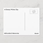 Een droeve winterdag briefkaart (Achterkant)