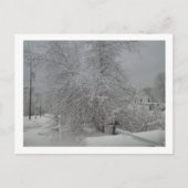 Een droeve winterdag briefkaart (Voorkant)