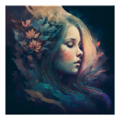 Een dromer mooi dromerig kunstschilderij perfect poster (Voorkant)