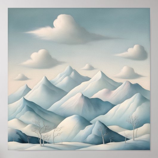 Een dromerig winterwonderland poster (Voorkant)