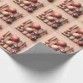 Een dromerige Abstracte compositie in zachte paste Cadeaupapier (Hoek)