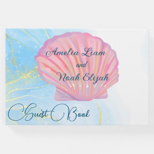 Een dromerige strand bruiloft gastenboek (Voorkant)