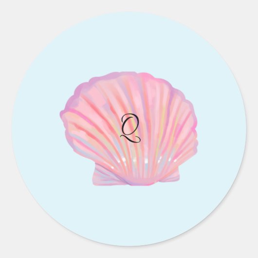 Een dromerige strand bruiloft ronde sticker (Voorkant)