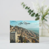 Een dronezicht op San Marino Briefkaart (Staand voorkant)