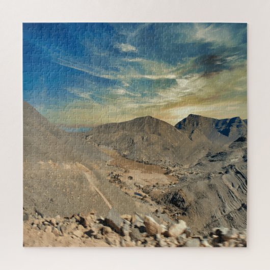 Een droog landschap legpuzzel (Verticaal)