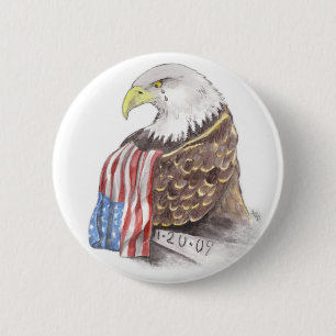 Een droogrecht ronde button 5,7 cm