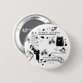 Een droom-Aslapen Demo-Button Ronde Button 5,7 Cm (Voorkant /achterkant)
