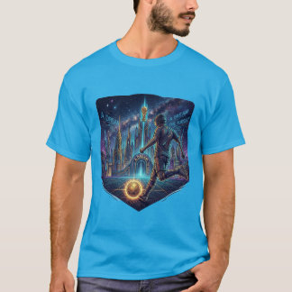 Een Droom, De Jacht Cyberpunk Voetbal Kunst T-shirt