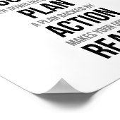 Een droom die neer met een Datum wordt geschreven  Poster (Hoek)