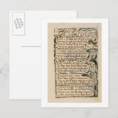 Een droom, illustratie uit 'Sangen of Innocence' e Briefkaart (Voorkant / Achterkant)