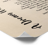 Een droom in een droomgedicht poster (Hoek)