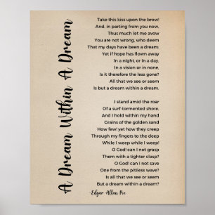 Een droom in een droomgedicht poster