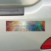 Een droom in mijn ogen bumpersticker (Op auto)