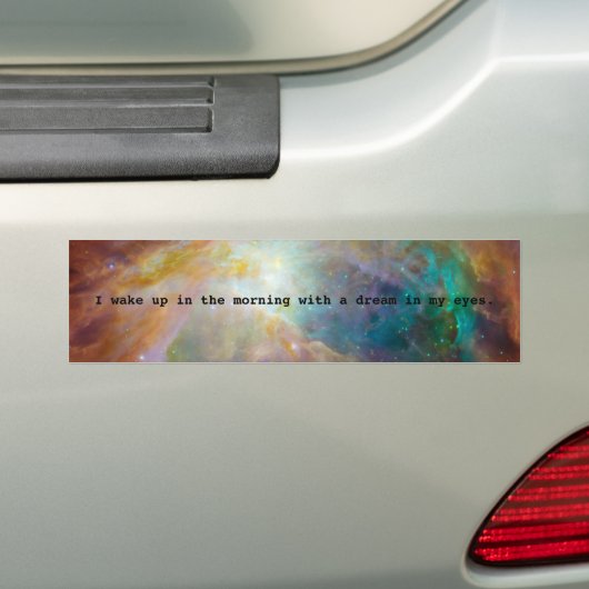 Een droom in mijn ogen bumpersticker (Op auto)