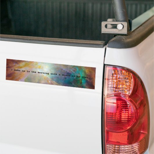 Een droom in mijn ogen bumpersticker (Op Truck)