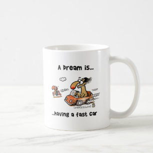 Een droom is... Een snelle auto Koffiemok