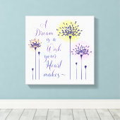Een droom is een wens van je hart die Canvas maakt (Insitu (Houten vloer))
