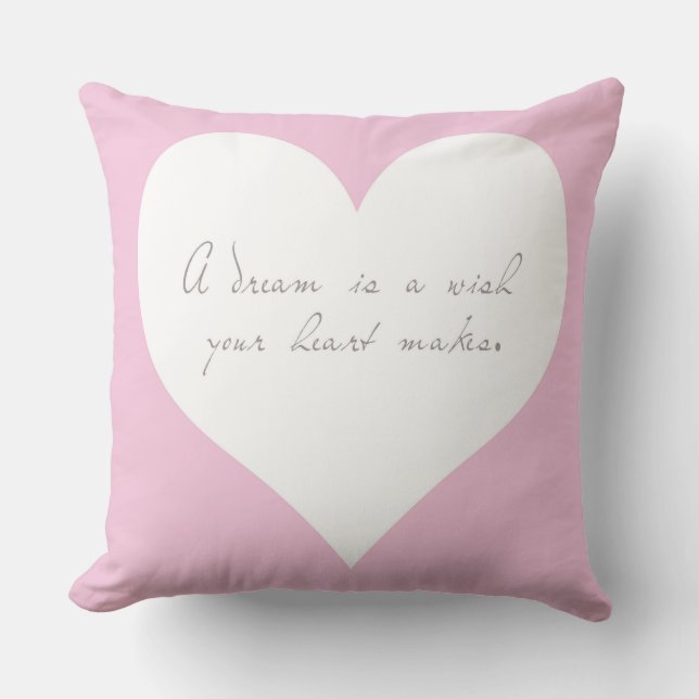 Een droom is een Wish Pillow Kussen (Voorkant)