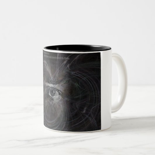 Een droom tweekleurige koffiemok (Voorkant rechts)