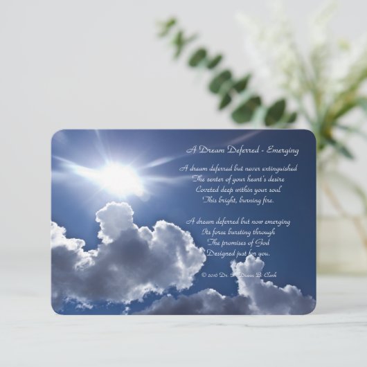 " Een droom uitgesteld - Opkomende 3x5 Matte (Staand voorkant)