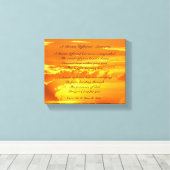 " Een droom uitgesteld - opkomende" Sunrise Canvas Afdruk (Insitu (Houten vloer))