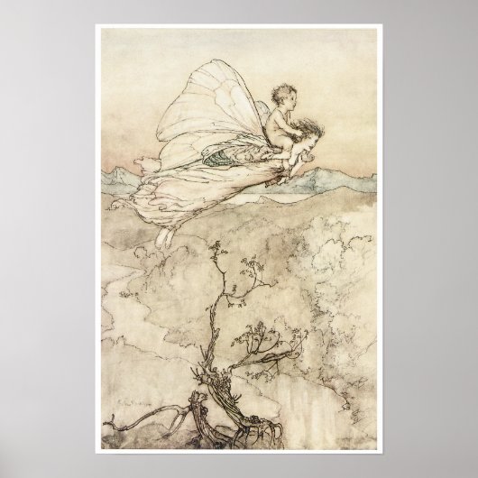 Een droom van de midzomernacht, de  Kunst van 1907 Poster (Voorkant)